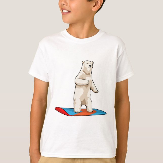 Snowboarder med snurrbord, polar t shirt (Framsida)