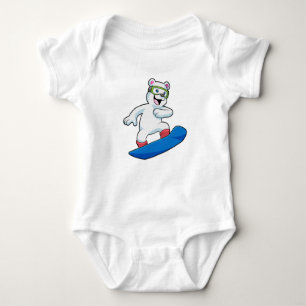 Snowboarder med snurrbord, polar t shirt