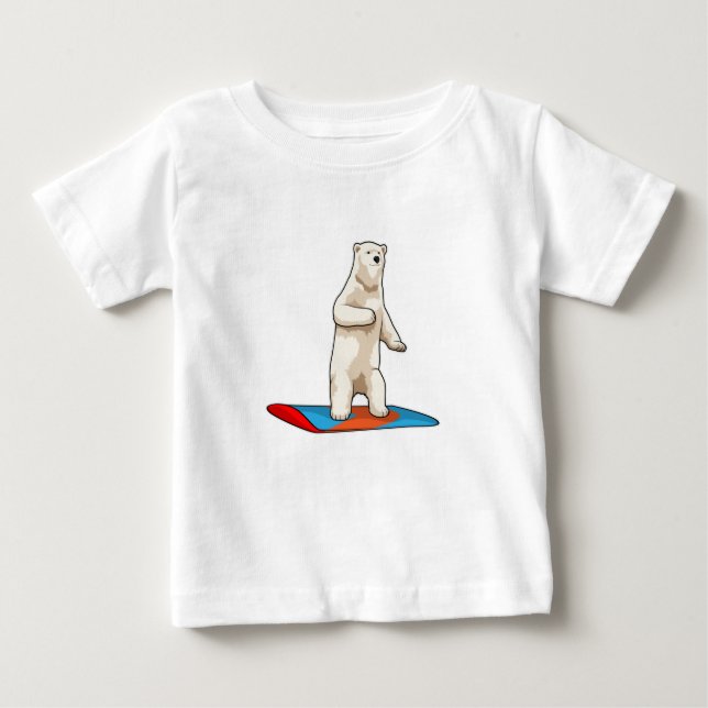Snowboarder med snurrbord, polar t shirt (Framsida)