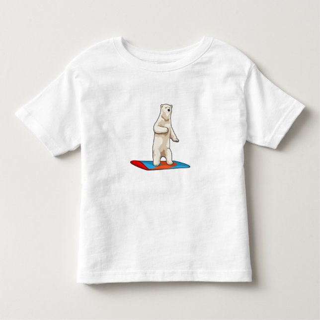 Snowboarder med snurrbord, polar t shirt (Framsida)