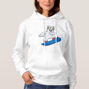 Snowboarder med snurrbord, polar t shirt