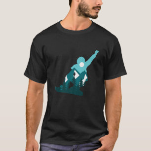 Snowboarder Mountain Snö T Shirt