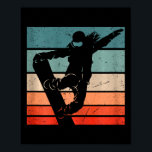 Snowboarder Mountains Ski Slope Retro Snowboarding Poster<br><div class="desc">Snowboarder Mountains Ski Slope Retro Snowboarder</div>