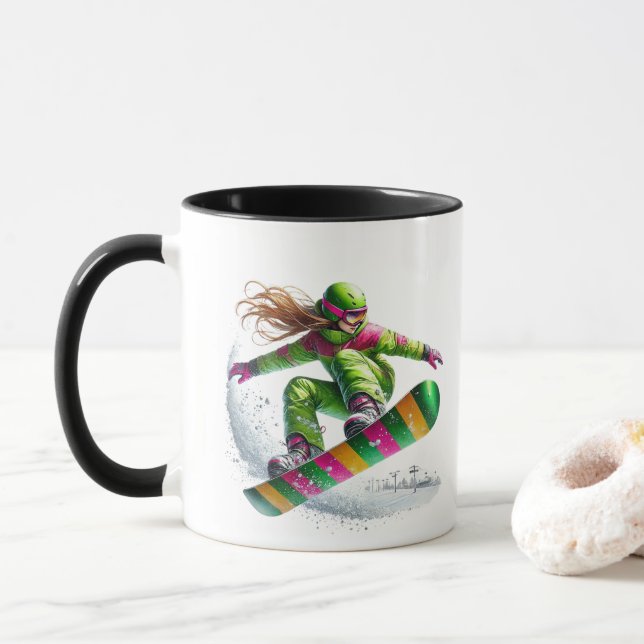 Snowboarder  mugg (Med munk)