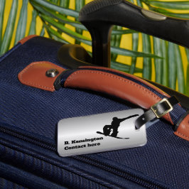 Snowboarder-Personlig Bagagebricka