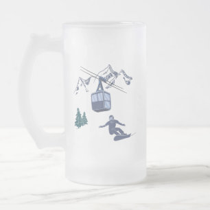 Snowboarder Power to People Ski Resort Frostat Ölglas