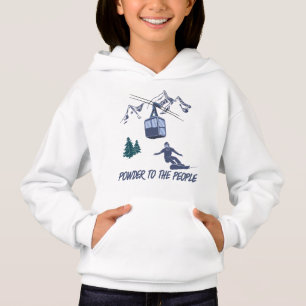 Snowboarder Power to People Ski Resort T Shirt