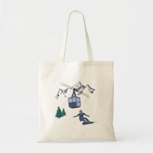 Snowboarder Power to People Ski Resort Tygkasse