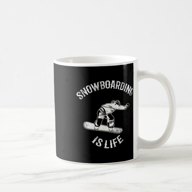 Snowboarder Quote Alpine Snowboarding Kaffemugg (Höger)