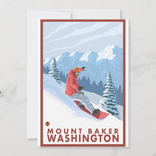 Snowboarder Scene - Mount Baker, Washington (Framsida)