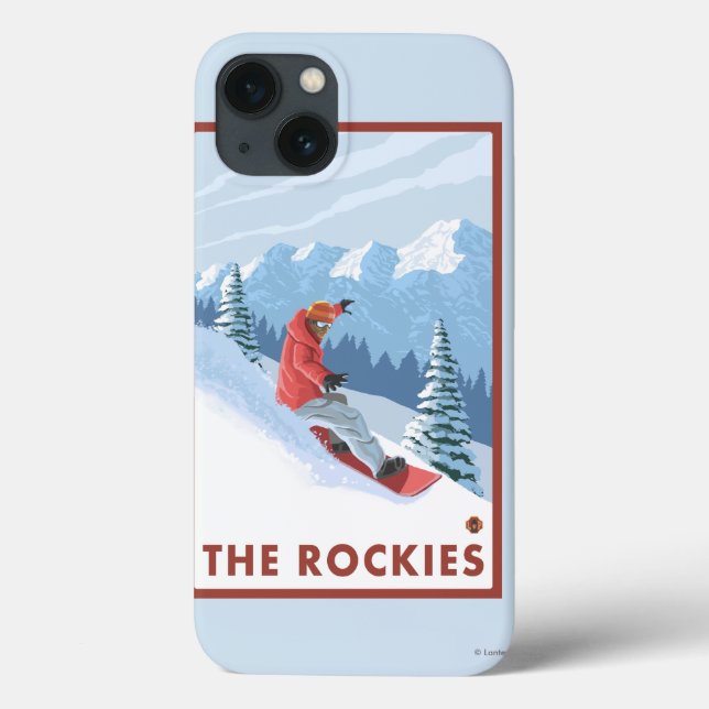Snowboarder Scene - Rockies (Baksida)