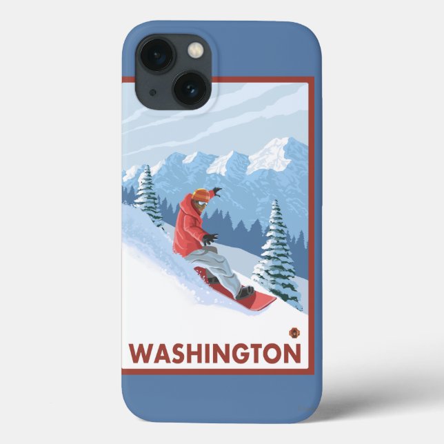Snowboarder Scene - Washington (Baksida)