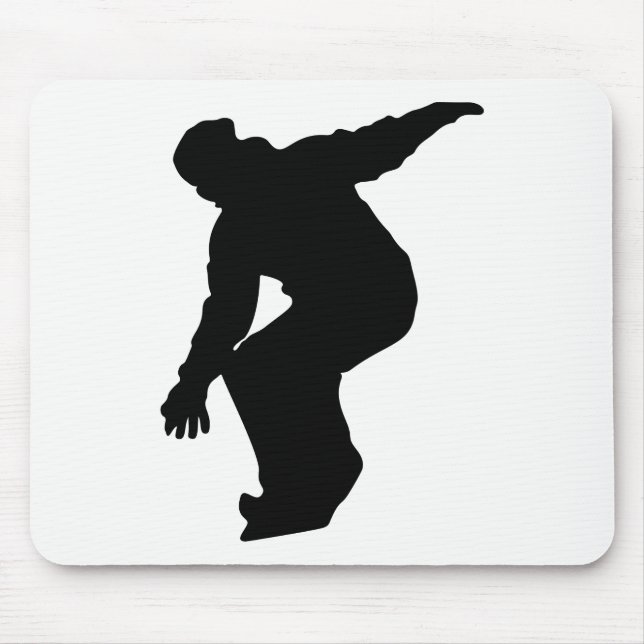 Snowboarder Silhouette Musmatta (Framsidan)