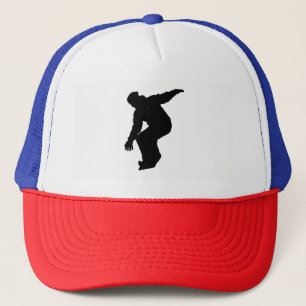 Snowboarder Silhouette Truckerkeps