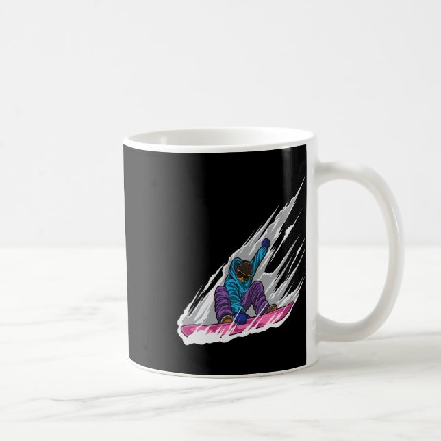 Snowboarder - Snowboard board - Freestyle Snowboar Kaffemugg (Höger)