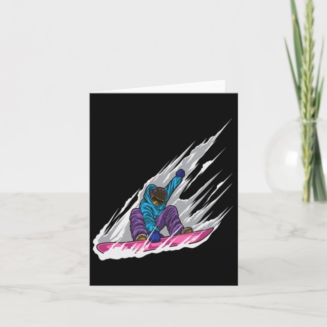 Snowboarder - Snowboard board - Freestyle Snowboar Kort (Framsida)