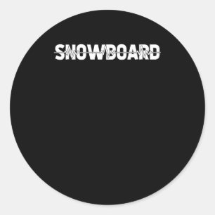 Snowboarder Snowboard Winter Sports - Ekg Heartbea Runt Klistermärke