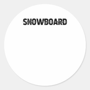 Snowboarder Snowboard Winter Sports - Ekg Heartbea Runt Klistermärke