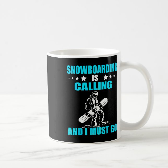 Snowboarder Snowboarder kallar sig "Snowboard Wint Kaffemugg (Höger)