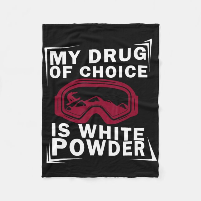 Snowboarder Snowboarder Snowboarden Min chokladdry Fleecefilt (Framsidan)