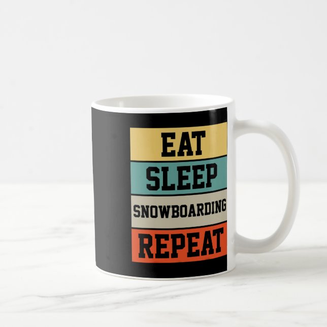Snowboarder Snowboarder Snowboarding Retro Gift Kaffemugg (Höger)