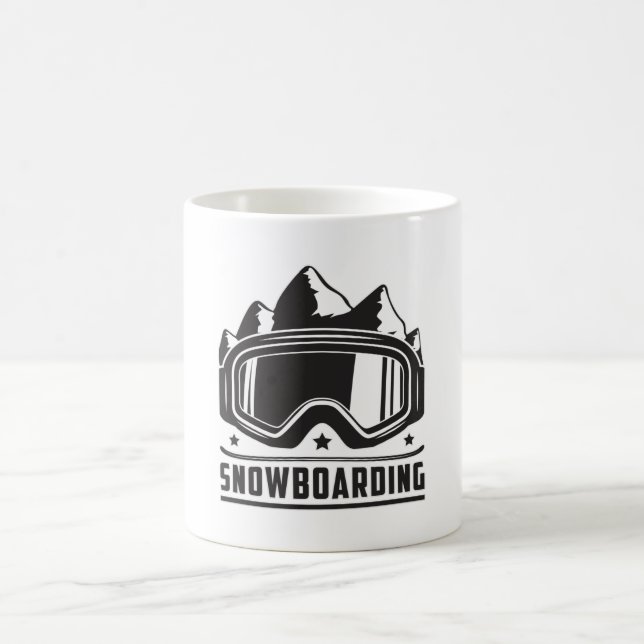 Snowboarder Snowboarder Snowboarding Snö Gift Idea Kaffemugg (Center)
