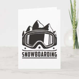 Snowboarder Snowboarder Snowboarding Snö Gift Idea Kort