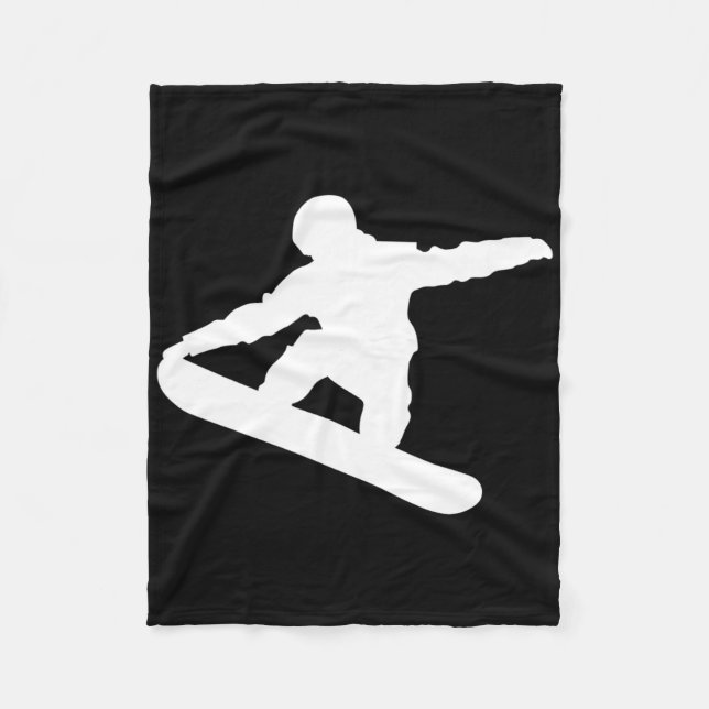 Snowboarder Snowboarder Snowboarding Snö Roligt Sp Fleecefilt (Framsidan)