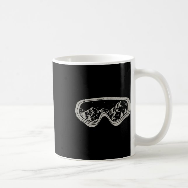 Snowboarder Snowboarding Goggles Winter Sport Snö Kaffemugg (Höger)