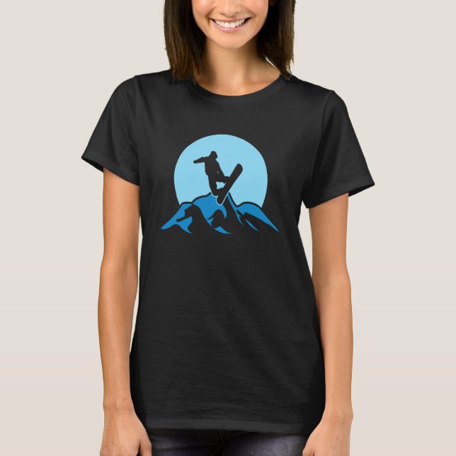 Snowboarder  Snowboarding  Snowboard Women Men T Shirt (Framsida)