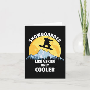 Snowboarder som en skier - Underbar soppa Kort