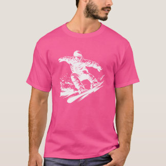 Snowboarder Teckning Snowboarding Slope T Shirt