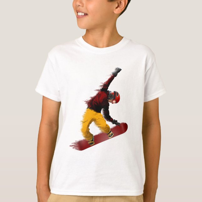 Snowboarder Tee Shirt (Framsida)