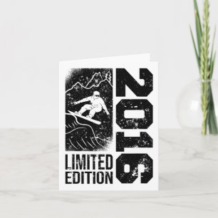 Snowboarder Vintage 2016 Birthday Snowboarding Sno Kort