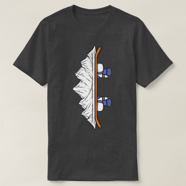 Snowboarder Winter Snowboard Boots Mountains Snowb T Shirt (Design framsida)