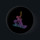 Snowboarder Winter Sport Snö Mountains Snowboardi Knapp<br><div class="desc">Snowboarder Winter Sport Snö Mountain Snowboarding</div>