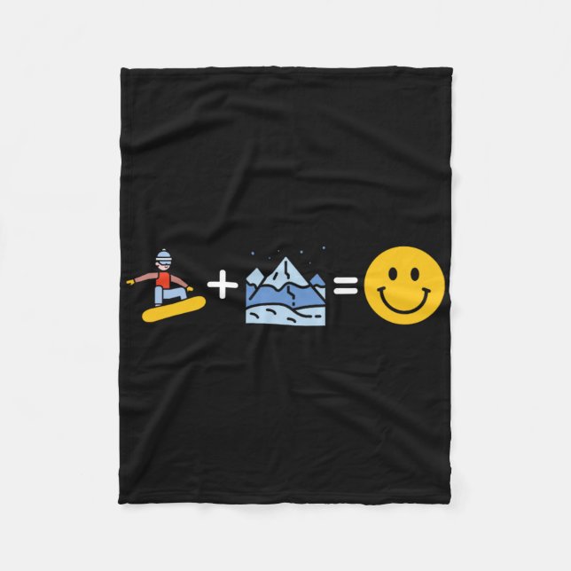 Snowboarder - Winter Sports Snowboarding Snowboard Fleecefilt (Framsidan)