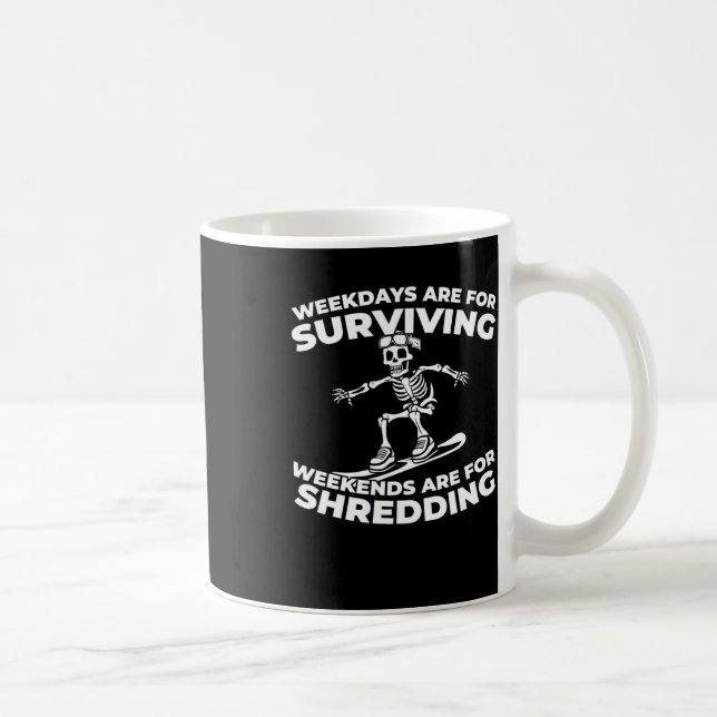 Snowboarder - Winter Sports Snowboarding Snowboard Kaffemugg (Höger)