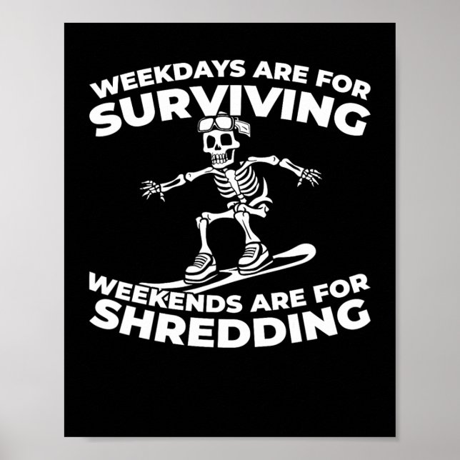 Snowboarder - Winter Sports Snowboarding Snowboard Poster (Framsidan)