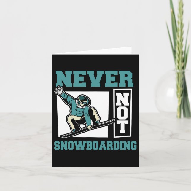 Snowboarder Winter Sports Snowboarding (Snowboarde Kort (Framsida)