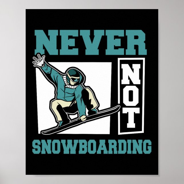 Snowboarder Winter Sports Snowboarding (Snowboarde Poster (Framsidan)