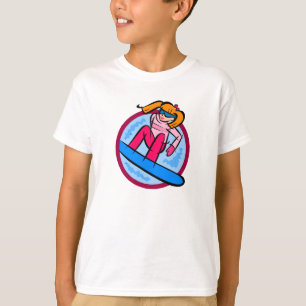 Snowboarderflicka T-shirt
