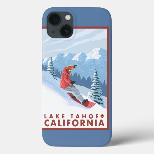 Snowboarderplats - Lake Tahoe, Kalifornien (Baksida)