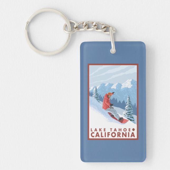Snowboarderplats - Lake Tahoe, Kalifornien (Framsidan)