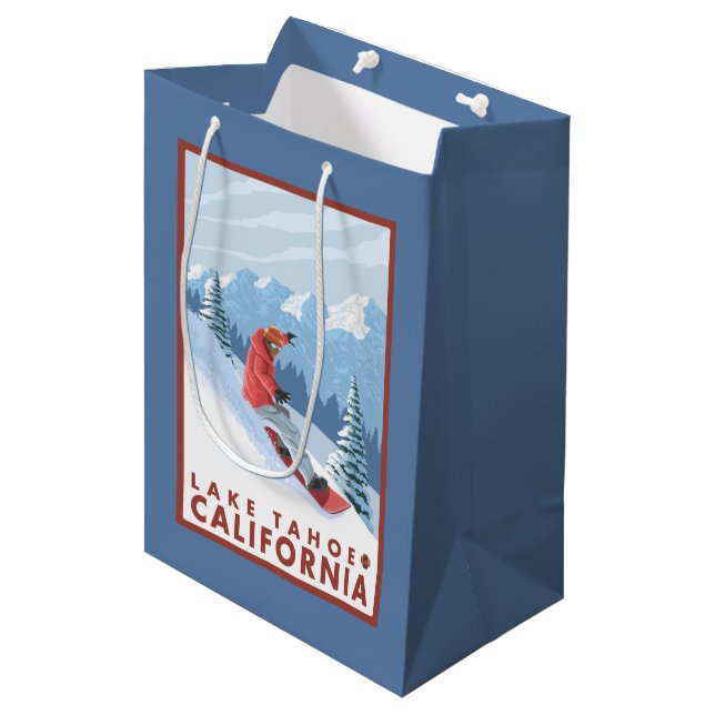 Snowboarderplats - Lake Tahoe, Kalifornien (Framsidan Vinklad)