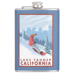 Snowboarderplats - Lake Tahoe, Kalifornien Fickplunta