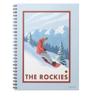Snowboarderplats - Rockiesna Anteckningsbok