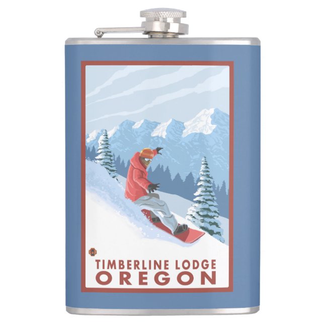 Snowboarderplats - Timberlineloge, Oregon Fickplunta (Framsidan)
