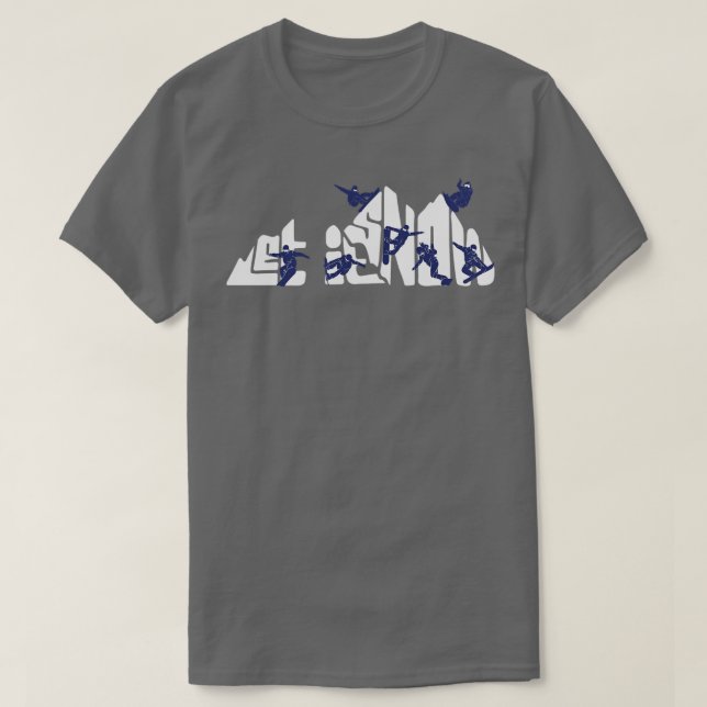 Snowboarders Snowboarding Snowboard Låt det snöa M T Shirt (Design framsida)
