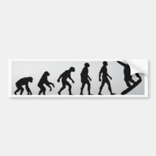 snowboarderutveckling bildekal